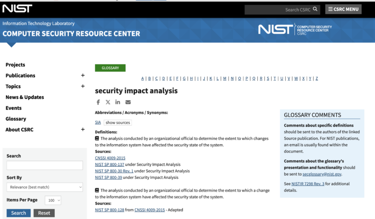 Security Impact Analysis